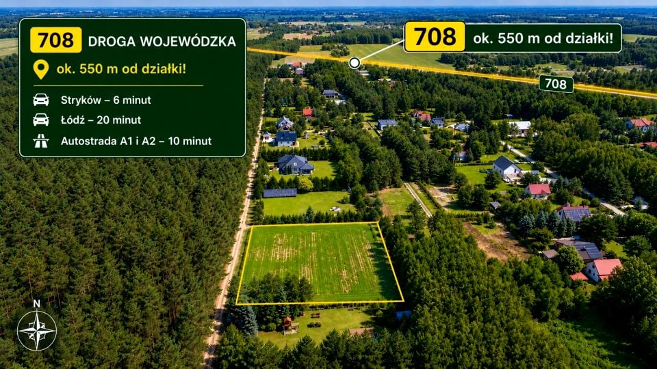 Działka budowlana Anielin Swędowski