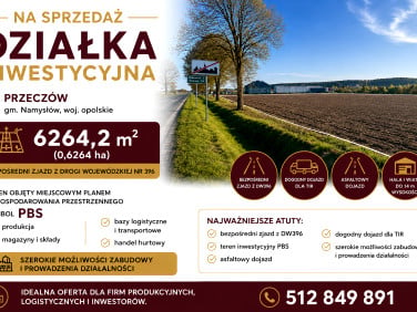 Działka inwestycyjna Przeczów