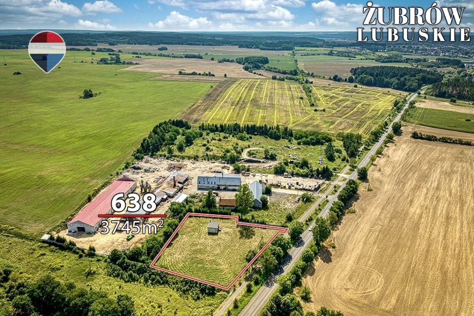 Działka inwestycyjna Żubrów
