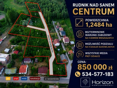 Działka budowlana Rudnik nad Sanem