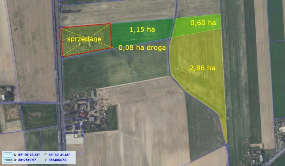 Działka przy lesie