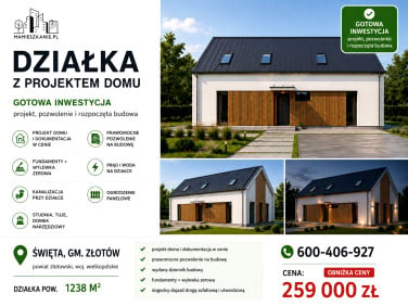 Działka budowlana Święta