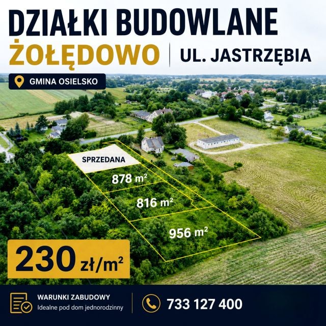 Działka budowlana Żołędowo