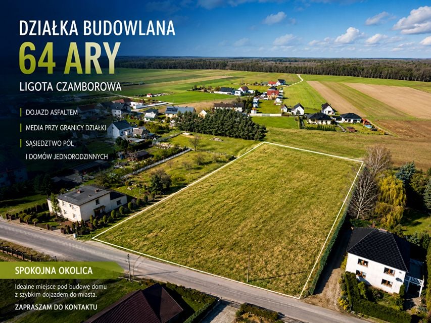 Działka budowlana Ligota Czamborowa