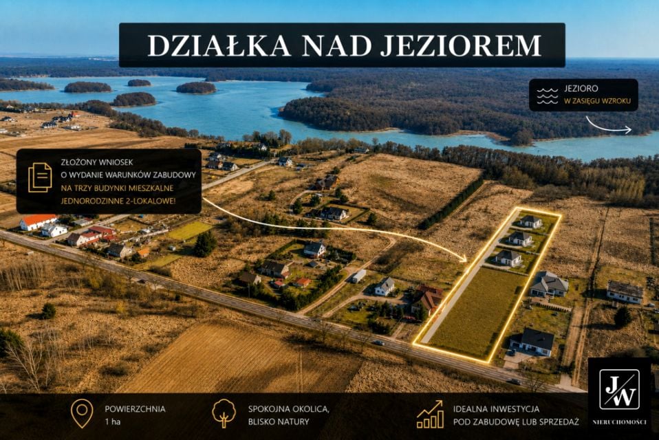 Działka nad jeziorem